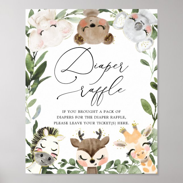 Poster Symbole de Baby shower de chaudières de beauté (Devant)