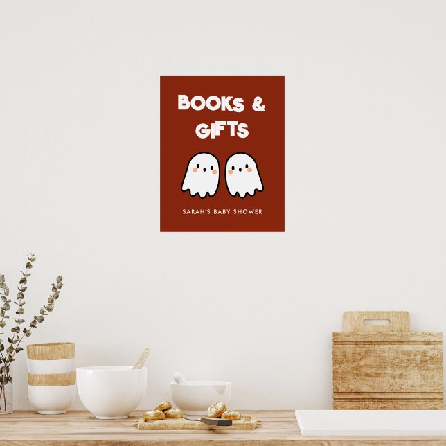 Poster Symbole de Baby shower Jumeaux Jumeaux Livres & Ca (Cuisine)