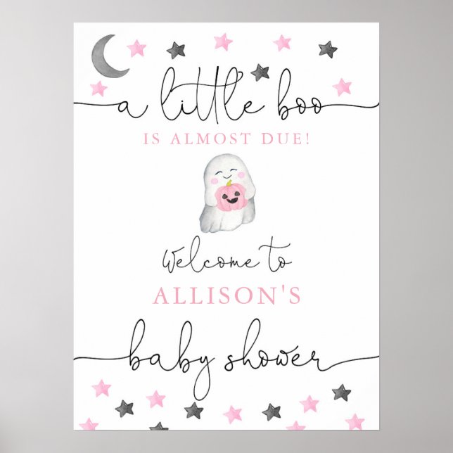 Poster Symbole de bienvenue de la petite fille d'Hallowee (Devant)