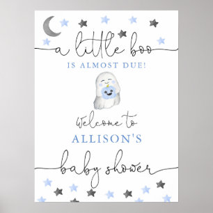 Poster Symbole de bienvenue de l'Halloween baby boy ghost