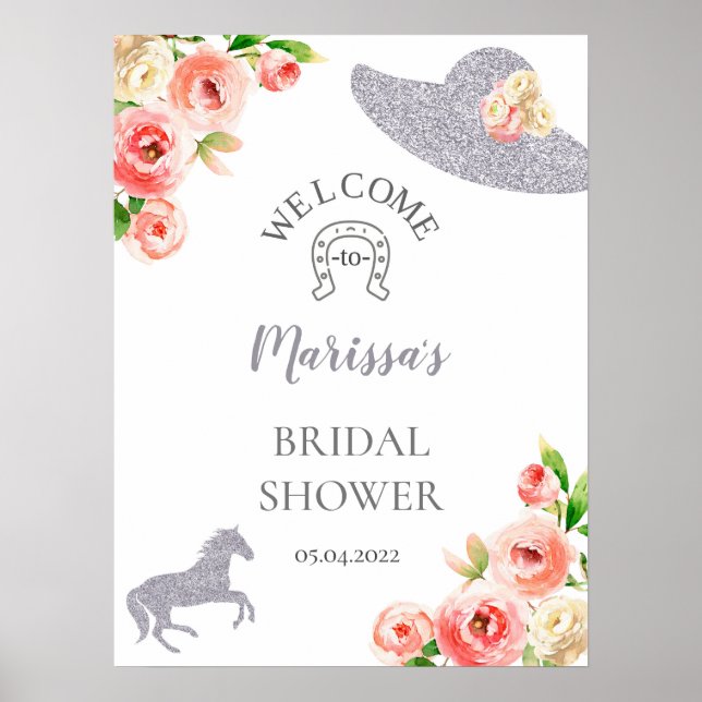 Poster Symbole de bienvenue de Pink and Silver Kentucky D (Devant)