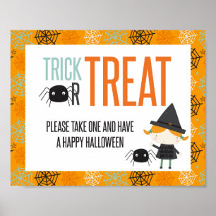 Poster Symbole de bonbon Halloween à la belle bite