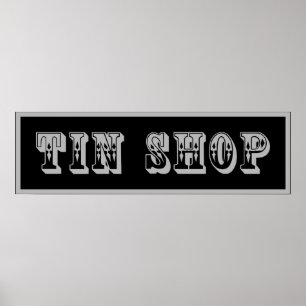 POSTER SYMBOLE DE BOUTIQUE D'ÉTOILES DE L'OUEST