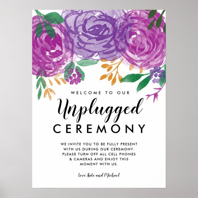 Poster Symbole de cérémonie Mariage débranchée (Devant)