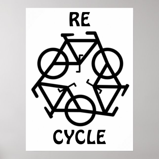 POSTER SYMBOLE DE CYCLE DE CYCLE DE CYCLE DE CYCLE (Devant)
