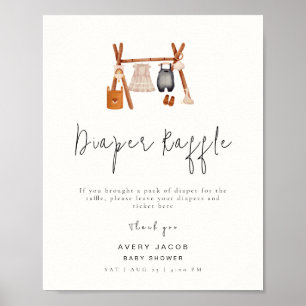 Poster SYMBOLE DE DISQUETTE   Baby shower de vêtements Bo