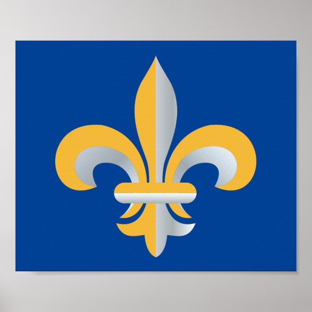 Poster Symbole de Fleur de Lis (Devant)