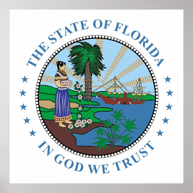 Poster Symbole de Floride (Devant)