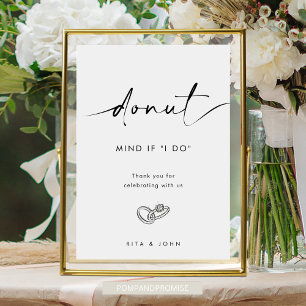 Poster SYMBOLE DE Gâteau Mariage Dunot Bar Moderne Chic