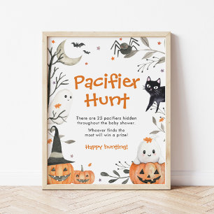 Poster SYMBOLE DE JEU DE CHASSE Baby shower Petit Boo