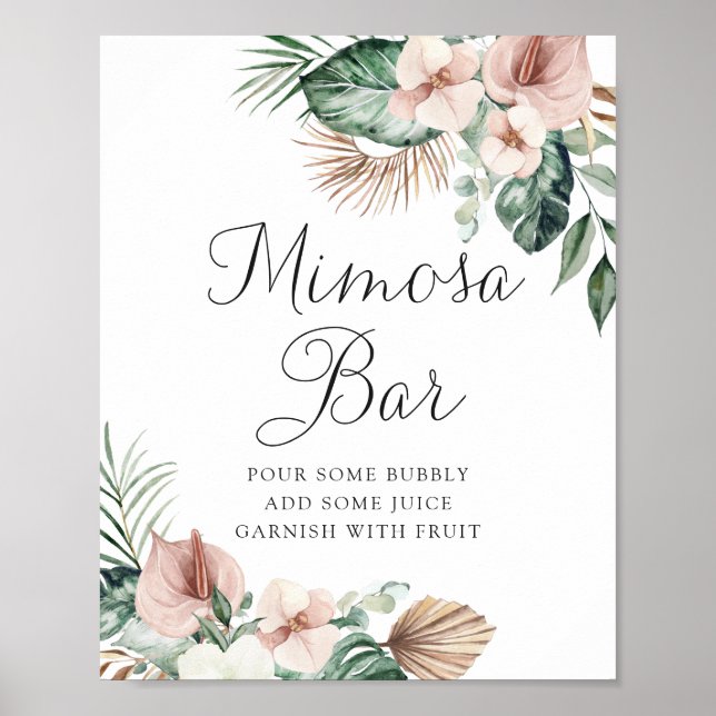 Poster Symbole de la barre de Mariage Mimosa Flush de pal (Devant)
