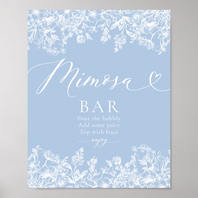 Poster Symbole de la barre Mimosa de Fête des mariées ble (Devant)