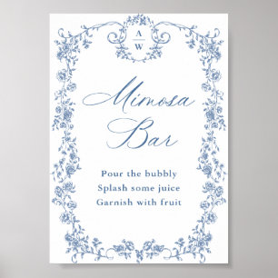 Poster Symbole de la barre Mimosa de la Grace victorienne