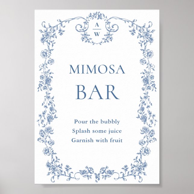 Poster Symbole de la barre Mimosa de la Grace victorienne (Devant)