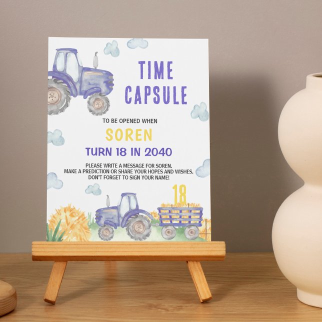 Poster Symbole de la capsule de l'heure d'anniversaire de (Créateur téléchargé)