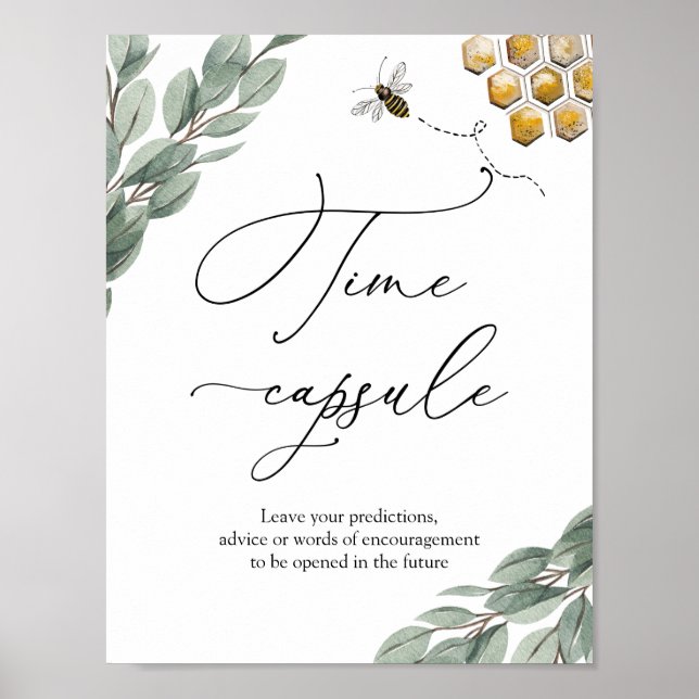 Poster Symbole de la capsule temporelle de Bee Eucalyptus (Devant)