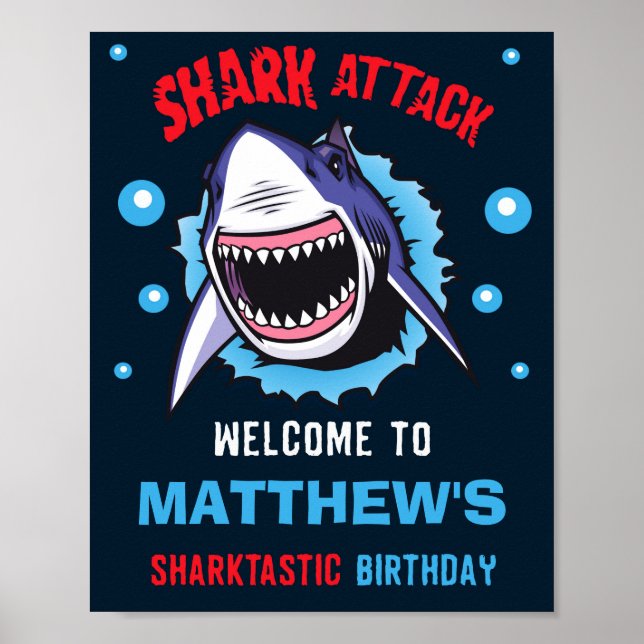Poster Symbole de la fête d'accueil des requins Symbole d (Devant)