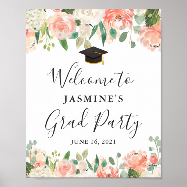 Poster Symbole de la fête de graduation florale de la Pêc (Devant)
