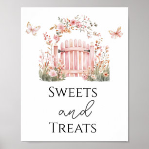 Poster Symbole de la fête des friandises et friandises fl