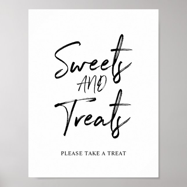 Poster Symbole de la fête des sucreries et friandises en  (Devant)
