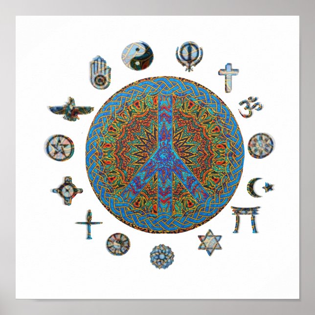 Poster Symbole de la paix (Devant)
