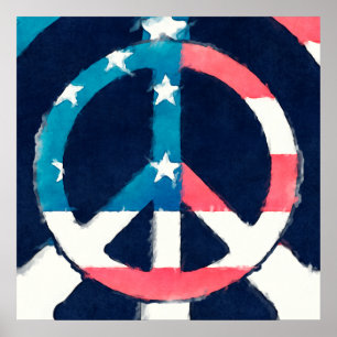 POSTER SYMBOLE DE LA PAIX AMÉRICAINE