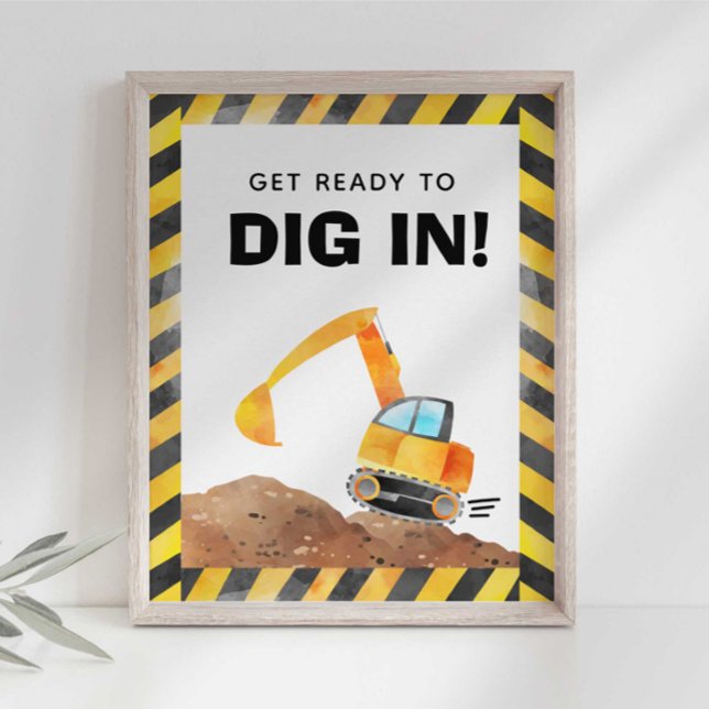 Poster Symbole de la partie du camion de construction (Créateur téléchargé)