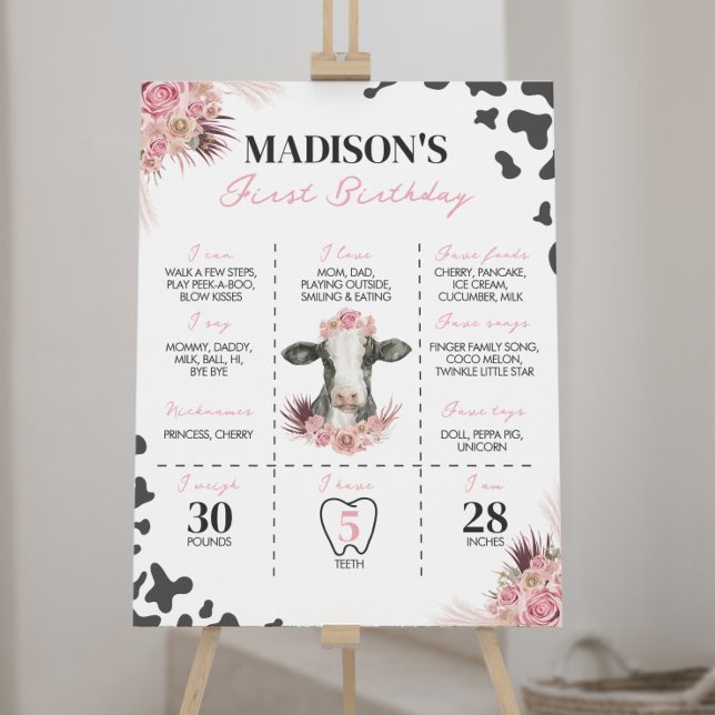 Poster Symbole de la première année de la vache (Créateur téléchargé)