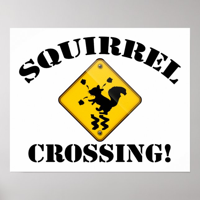 POSTER SYMBOLE DE LA ROUTE DE PASSAGE D'ÉQUILLES (Devant)