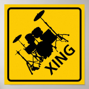 Poster SYMBOLE DE LA ROUTE DU PASSAGE-Tambour