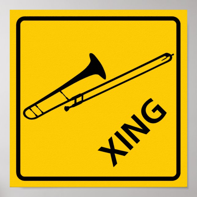 Poster SYMBOLE DE LA ROUTE-PASSAGE DE Trombone (Devant)