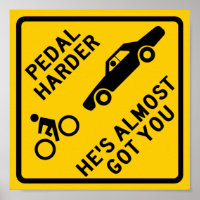 SYMBOLE DE LA ROUTE Pedal Harder