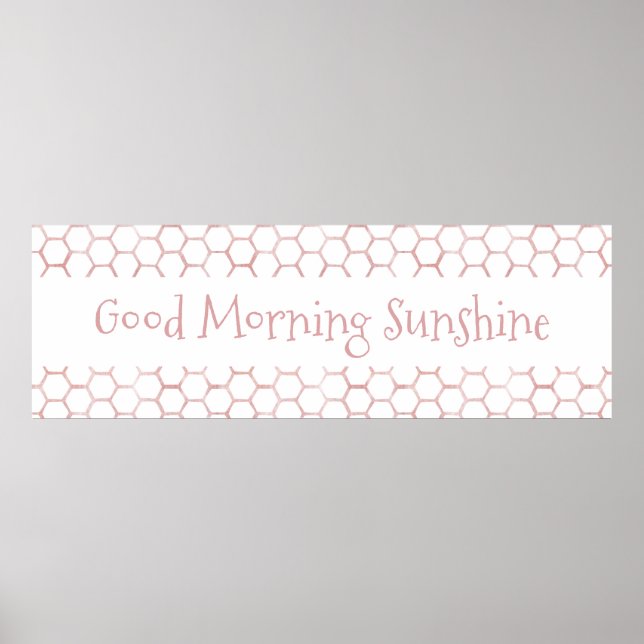 Poster Symbole de la ruche rose de Good Morning Sunshine (Devant)
