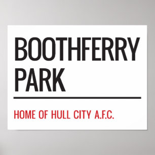 Poster Symbole de la rue Boothferry Park