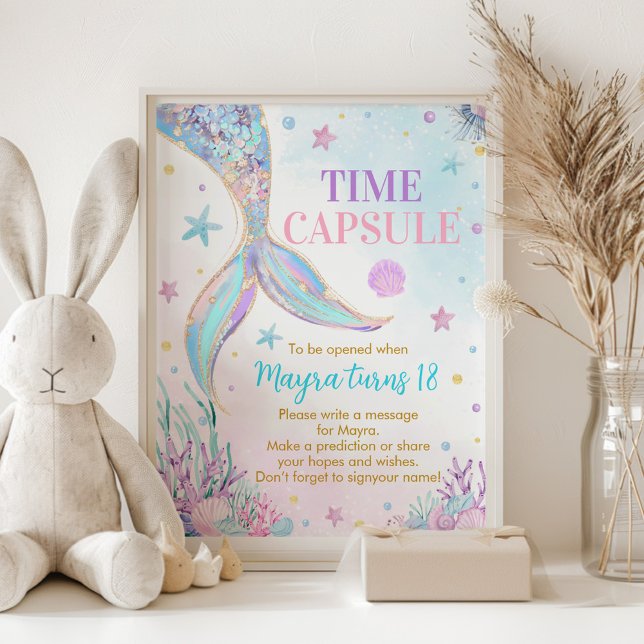 Poster Symbole de la sirène sous la mer (Créateur téléchargé)