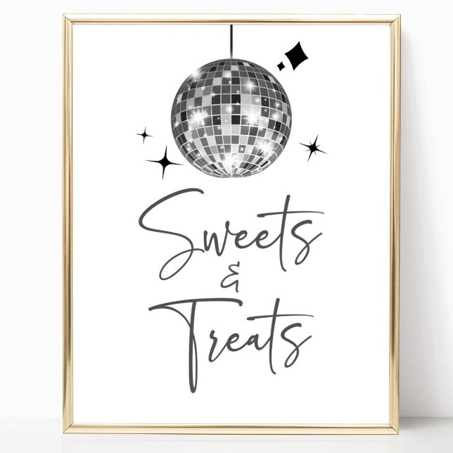 Poster Symbole de la Soirée Disco Ball Sweets and Traitem (Créateur téléchargé)