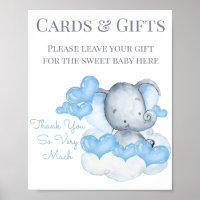 Symbole de la table cadeau Baby shower Eléphant