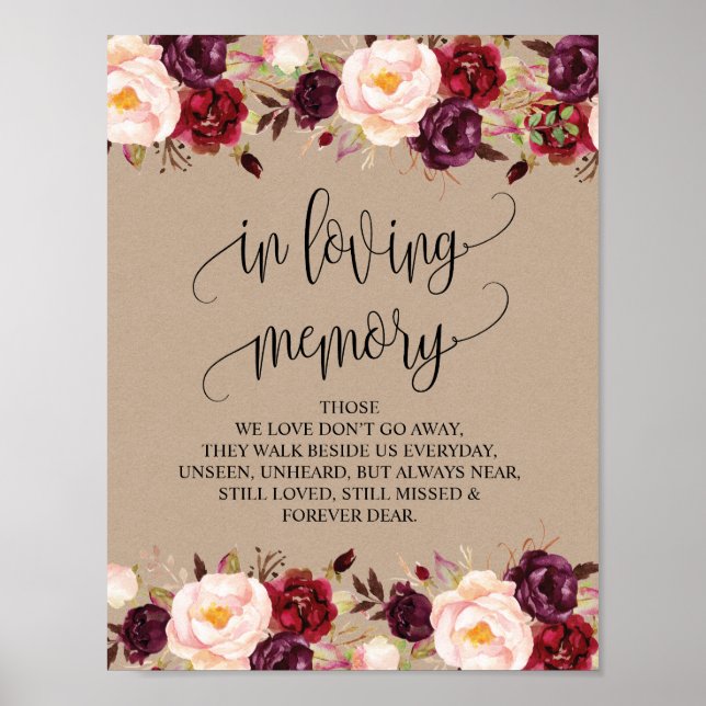 Poster Symbole de la table commémorative du Mariage en mé (Devant)