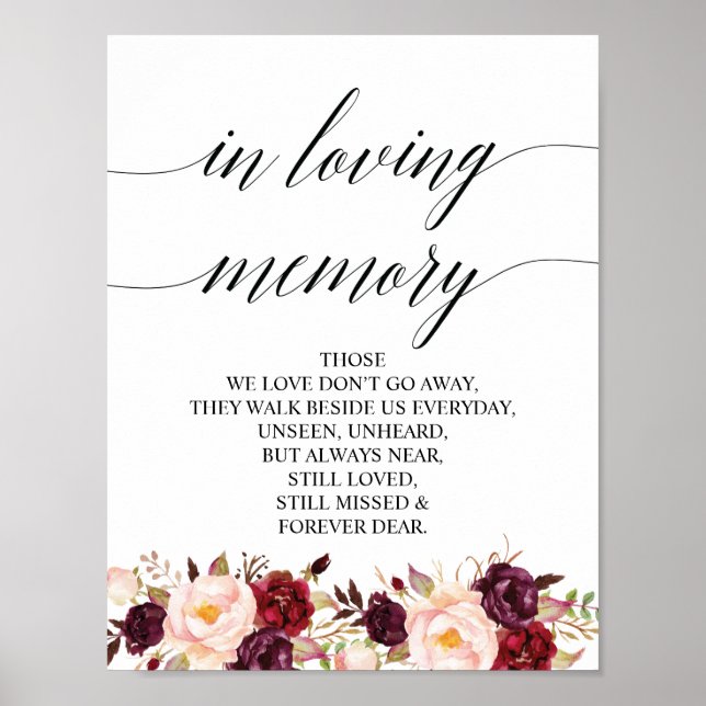 Poster Symbole de la table commémorative du Mariage en mé (Devant)
