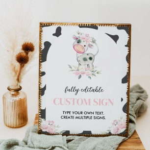 Poster Symbole de la table de fête d'anniversaire de la v