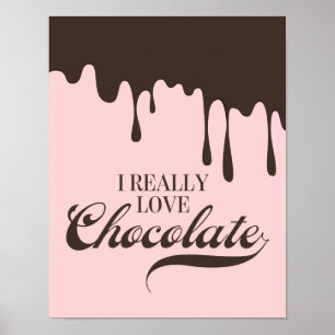Poster Symbole de l'affiche de Saint-Valentin I Really Lo