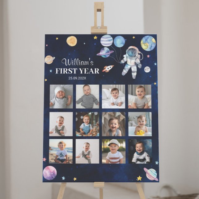 Poster Symbole de l'Anniversaire des Planètes spatiales (Créateur téléchargé)