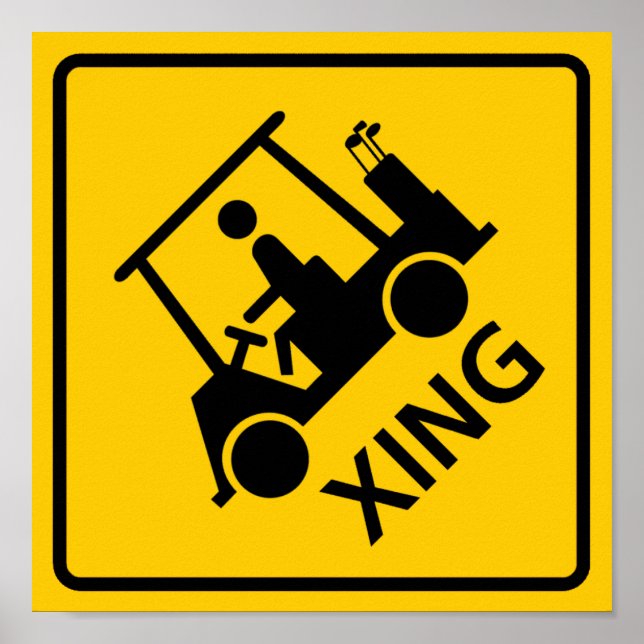 Poster Symbole de l'autoroute de la traversée du panier d (Devant)