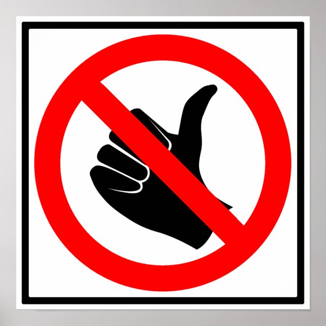 Poster Symbole de l'autoroute Hitchhik (Devant)
