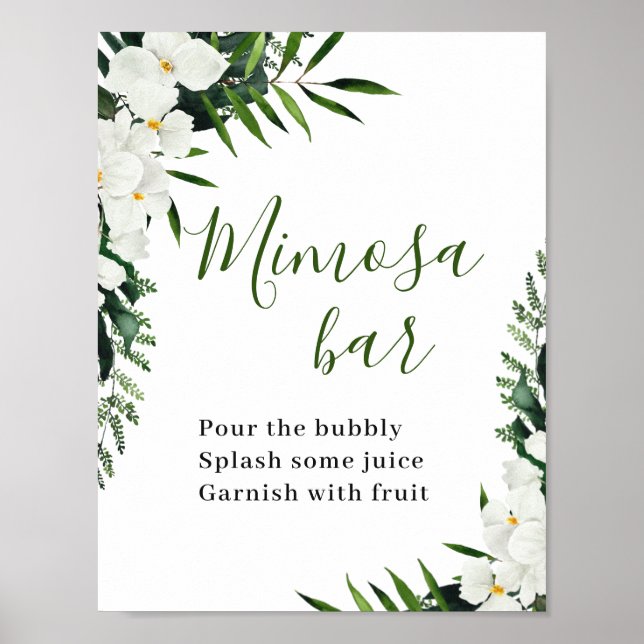 Poster Symbole de l'élégante barrette Mimosa Bohème (Devant)