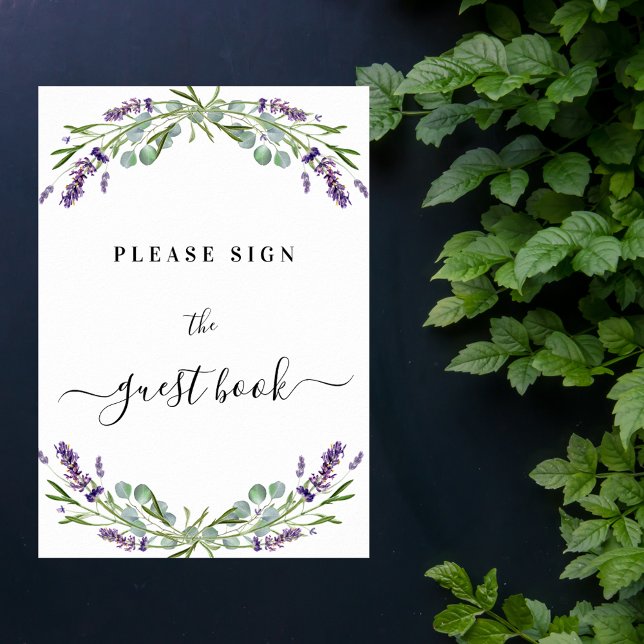Poster Symbole de l'eucalyptus violette de lavande (Créateur téléchargé)