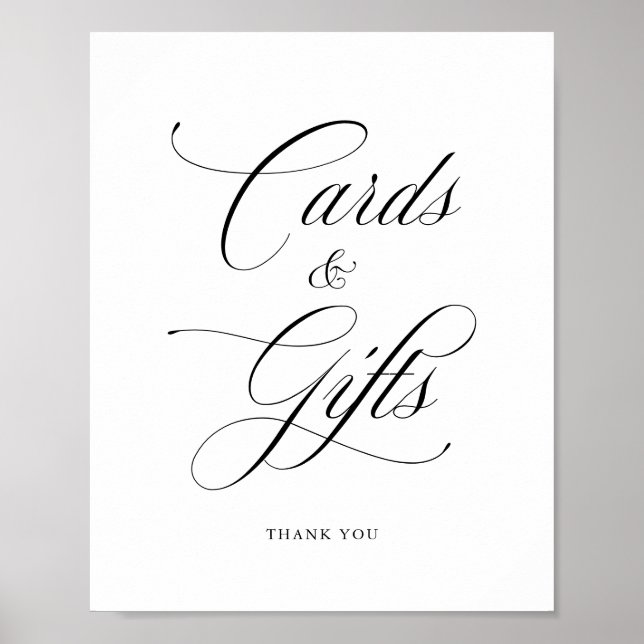 Poster Symbole de mariage classique et élégant (Devant)
