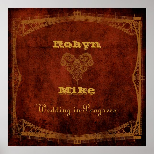 Poster SYMBOLE DE Mariage EN COURS DE STEAMpunk DE Victor (Devant)