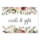 Symbole de mariage en fleurs rustiques Cartes et c