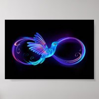 Symbole de Neon Infinity par Glowing Hummingbird